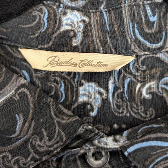 Paradise Collection 100% Silk Button Shirt - Picture 4 of 5